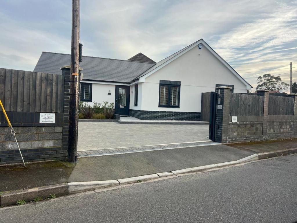 Bygningen som feriehuset ligger i