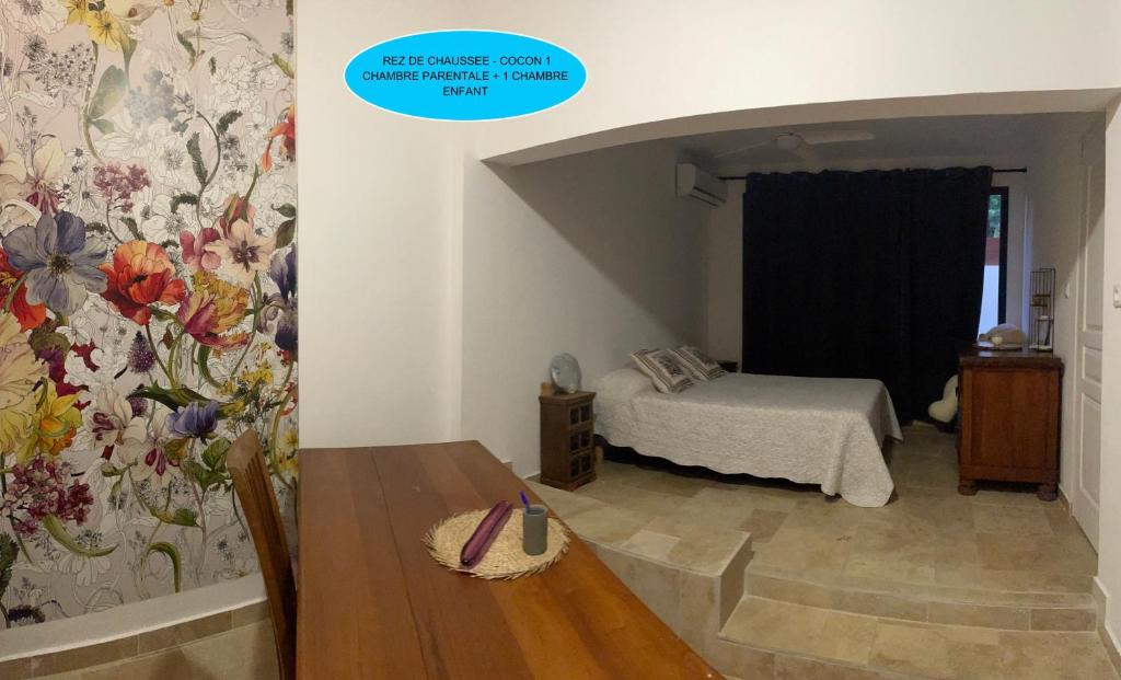 Postel nebo postele na pokoji v ubytování Cocon de Grand Anse