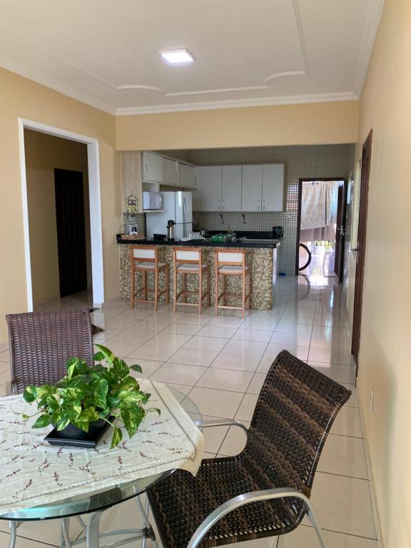 Kuchyň nebo kuchyňský kout v ubytování Casa COP30