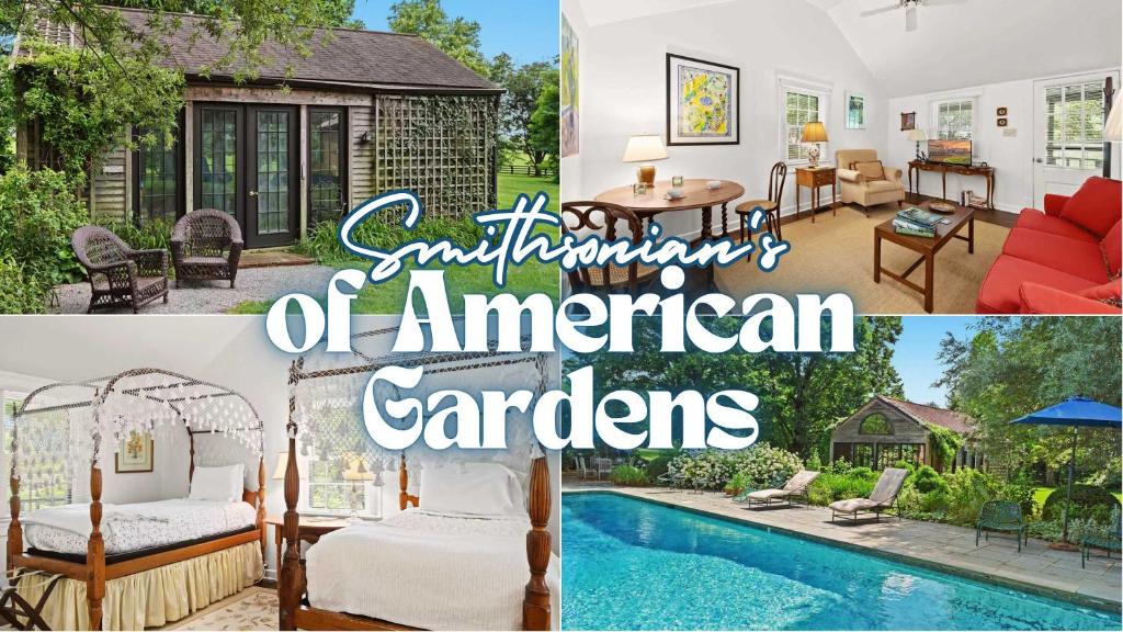 a collage of pictures of american gardens at Stunning Cottage in Famous KY Garden -Sleeps 2 in Prospect