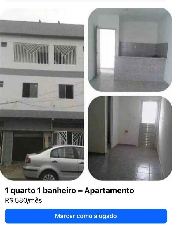 a collage of three pictures of a building and a car at Kitnet in Recife