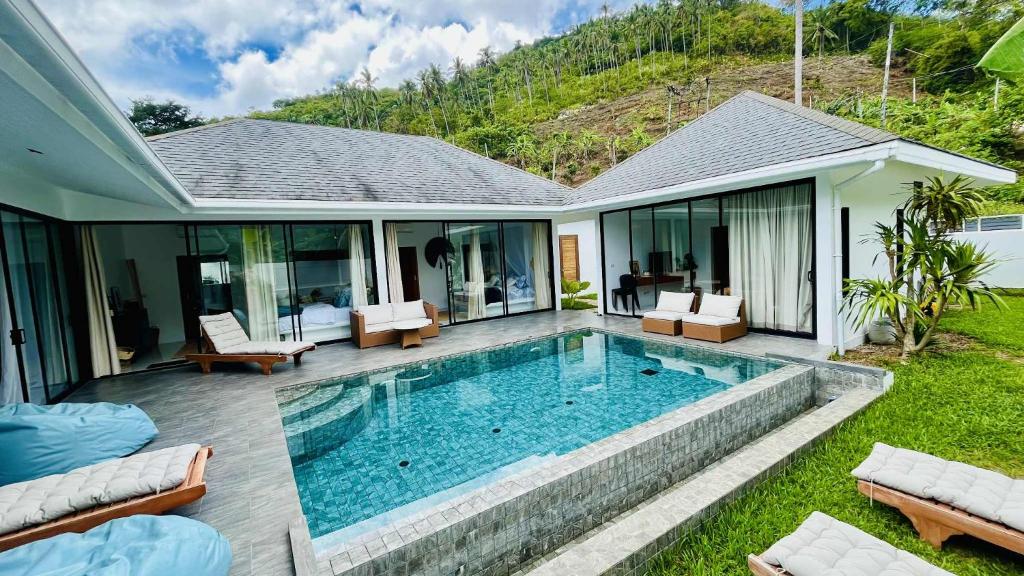 Πισίνα στο ή κοντά στο Villa Tropical morderne Koh Samui Jasmin