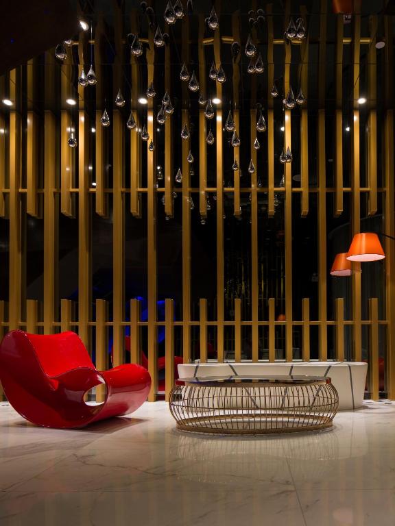 Posezení v ubytování Paco Hotel Tiyuxilu Metro Guangzhou-Free Shuttle Bus during Canton Fair