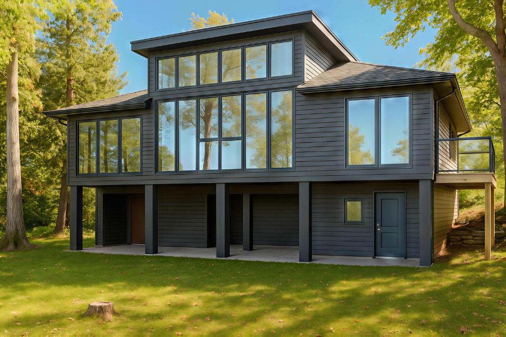 Το κτήριο όπου στεγάζεται  η παραθεριστική κατοικία