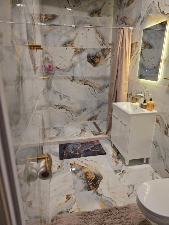 O baie la Vinetas Apartments Nr5 Purple dream