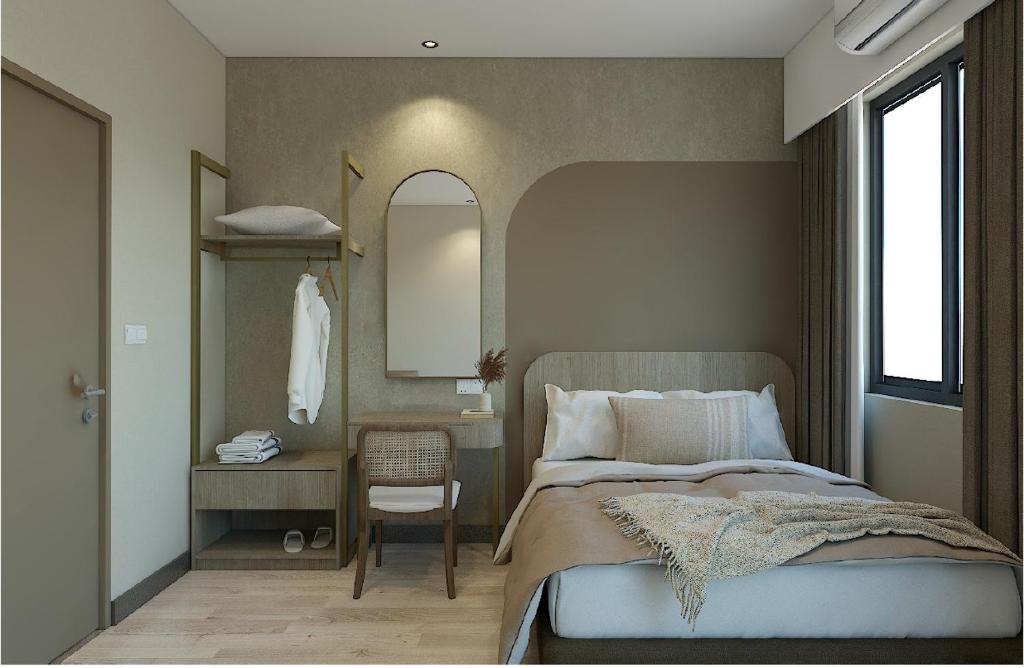 Ένα ή περισσότερα κρεβάτια σε δωμάτιο στο Kivana Suite by Ayuhouz