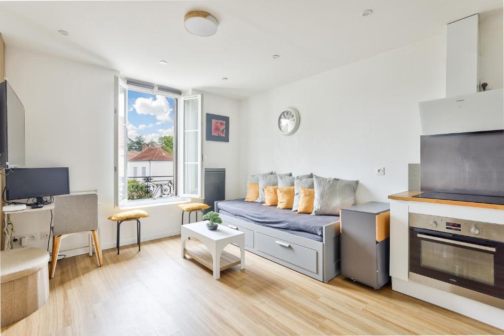 Kuchyň nebo kuchyňský kout v ubytování Brie Lodge - Centre de Tournan