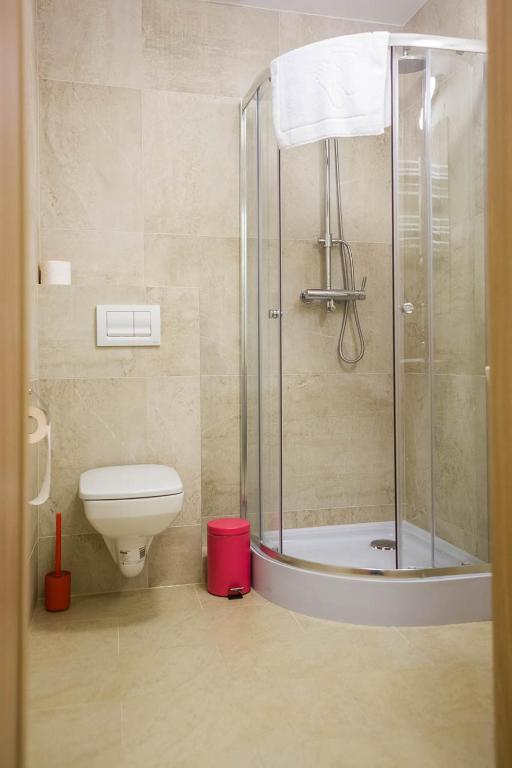 Kúpeľňa v ubytovaní Leśne Patio
