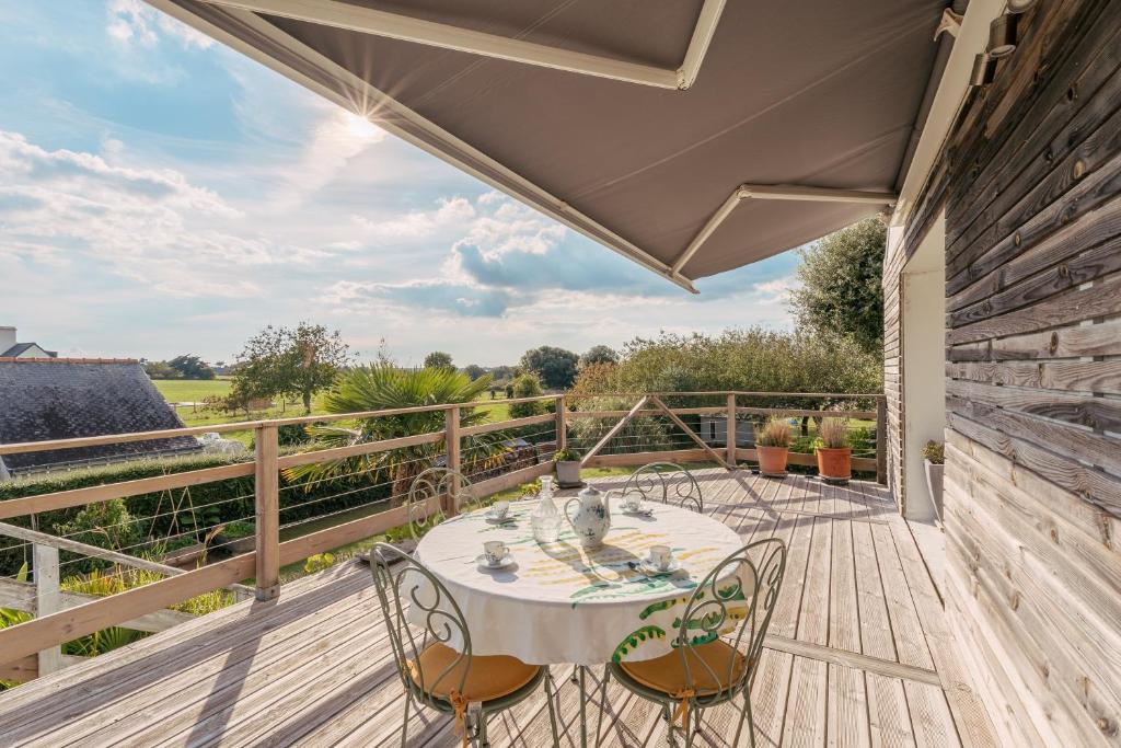 Balkón nebo terasa v ubytování Hent Ar Mor - Maison avec jardin