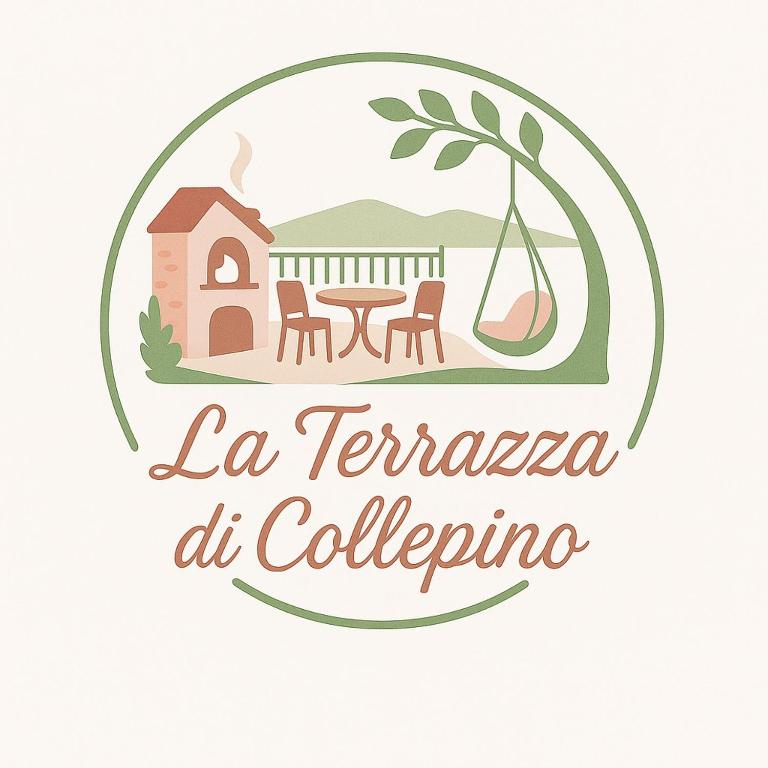 a logo for a restaurant in la terraza at colombia at La Terrazza di Collepino in Collepino