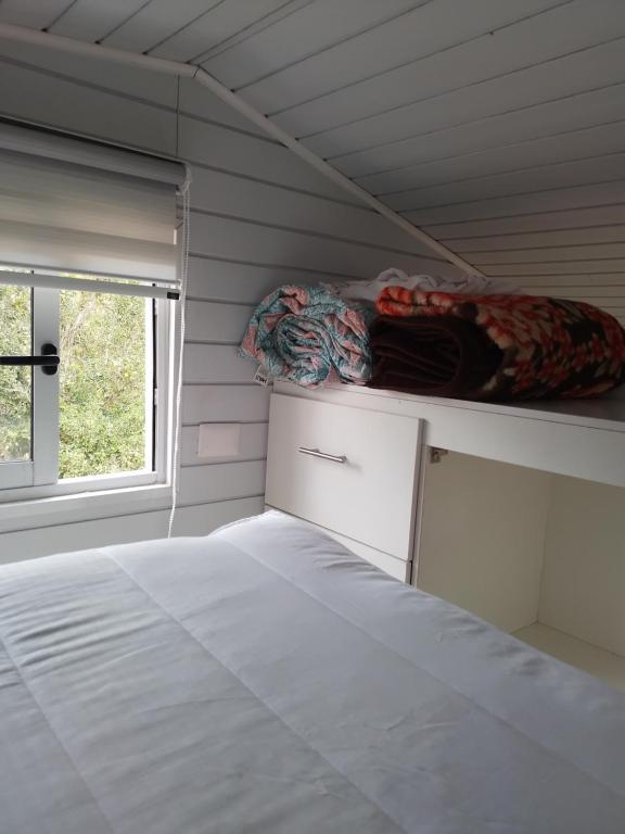Postel nebo postele na pokoji v ubytování Eco Refugio del alma