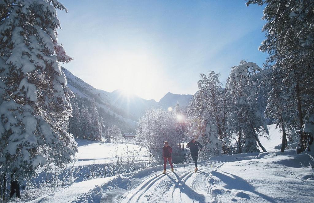 Obiekt Pension Rosengarten zimą