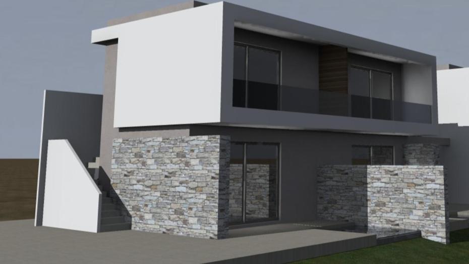 a rendering of a modern house at Haraki Emerald in Haraki