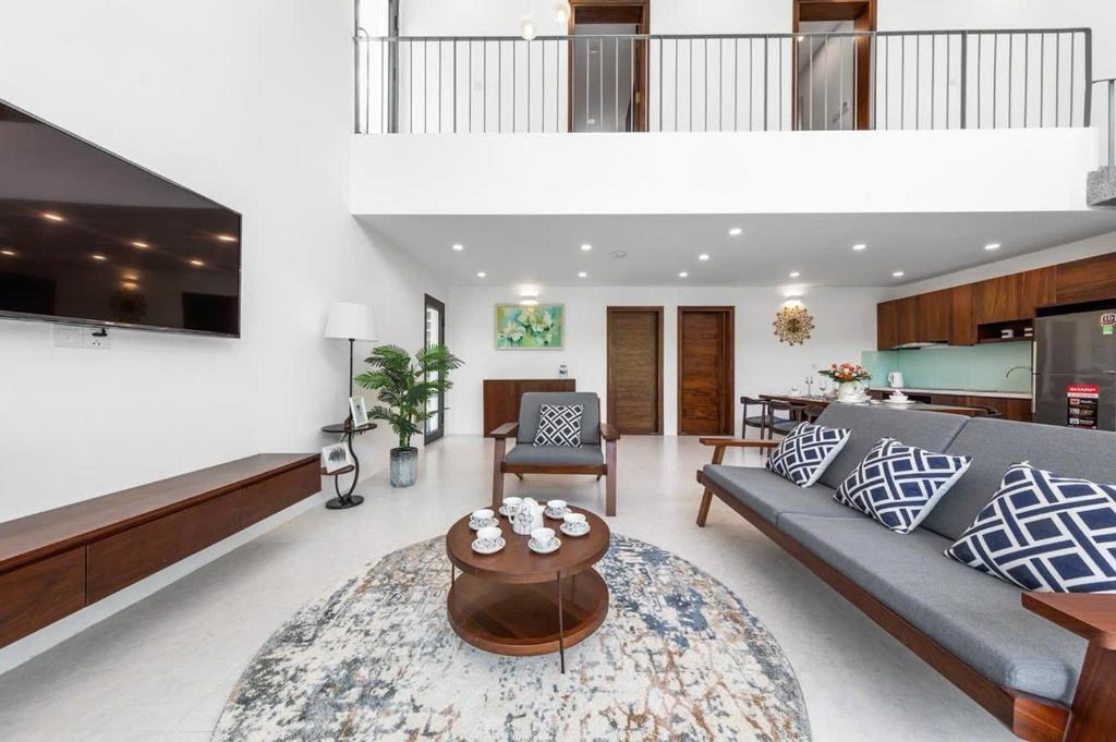 Posezení v ubytování VILLA NGUYÊN CĂN 4 NGỦ- Vedana Resort Ninh Bình