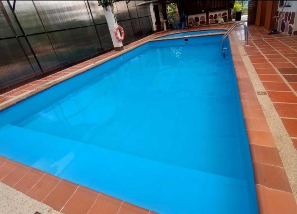 Πισίνα στο ή κοντά στο Cabaña pozo azul