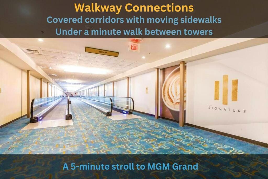 a hallway with a bowling alley with at MGM Signature 31st Flr , Strip View in Las Vegas