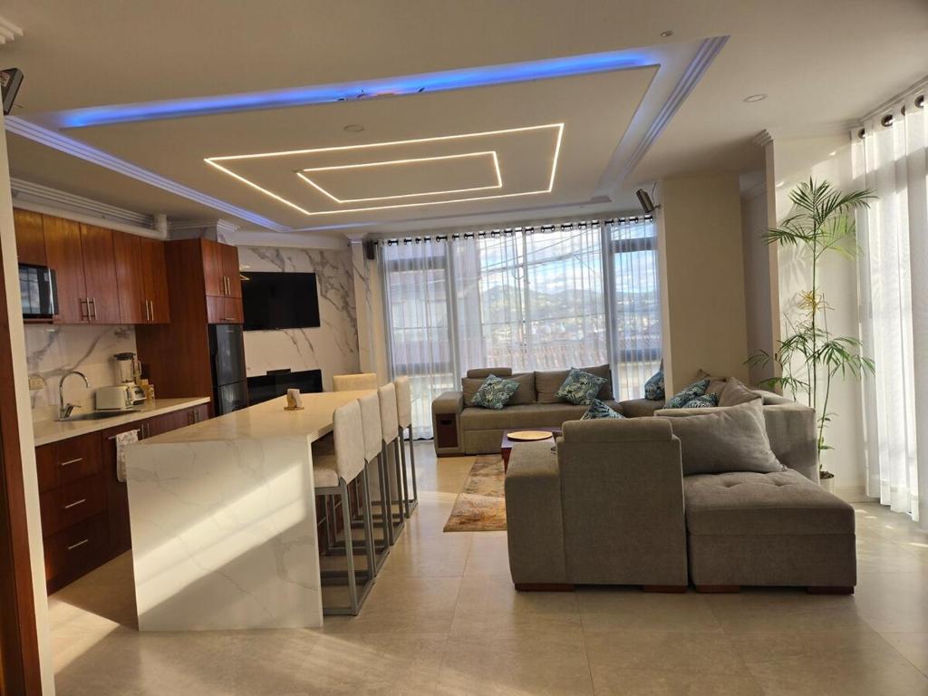 Kuchyň nebo kuchyňský kout v ubytování Magic Horizon Suite