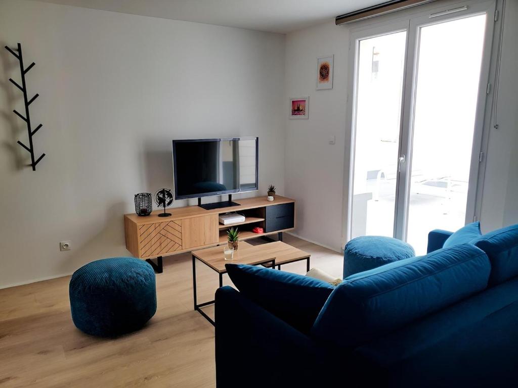 TV/trung tâm giải trí tại La Petite traversière