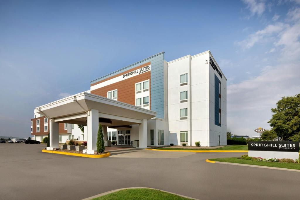 a rendering of the front of a hotel at SpringHill Suites by Marriott Wichita Airport in Wichita