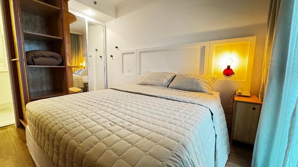 Postel nebo postele na pokoji v ubytování Hotel em Perdizes - FLAT1402 - By TorresGuest