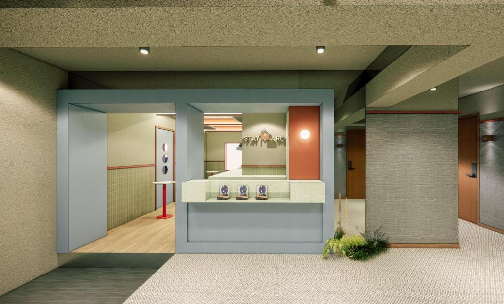 Una representación de un vestíbulo con una sala de espera. en 스테이 마루 종로 Stay Maru Jongno, en Seúl