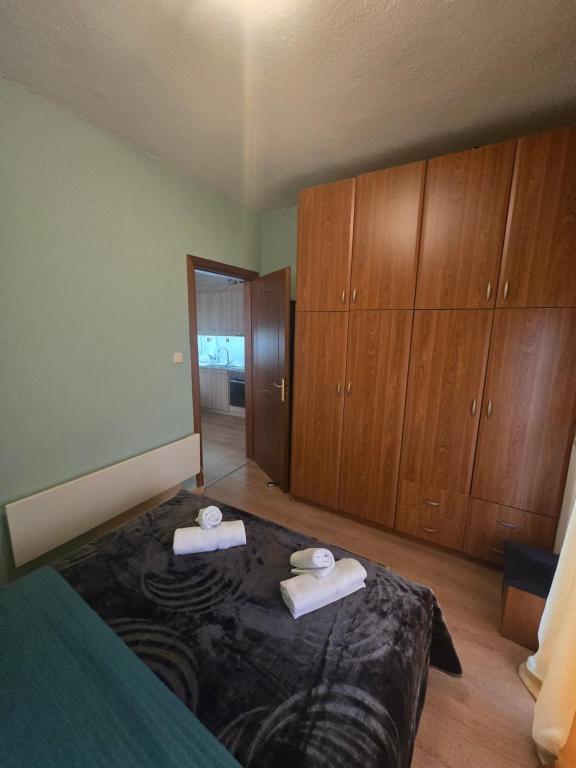 Postel nebo postele na pokoji v ubytování GiannisHouse