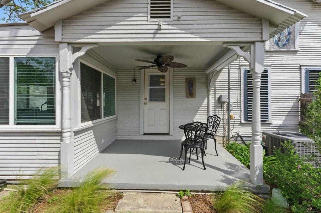 Bygningen som feriehuset ligger i