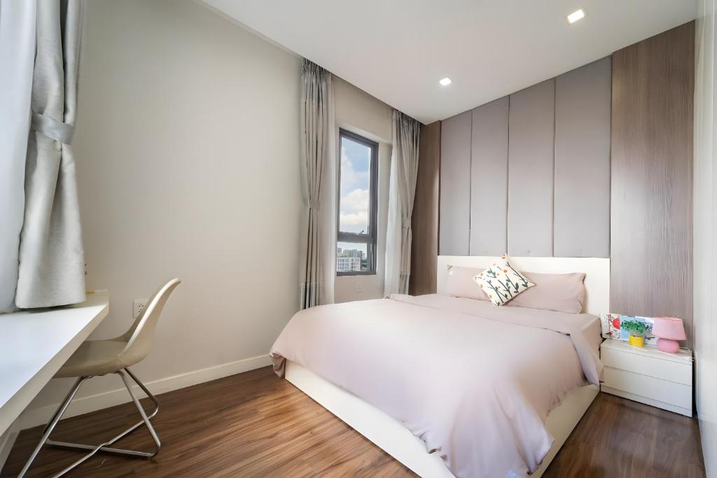 Katil atau katil-katil dalam bilik di The Luxe Collection Sun Avenue Riverside District 2 Suite