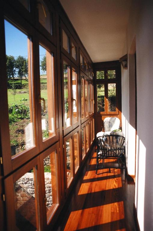 Posezení v ubytování Casa de Aldea La Pumariega