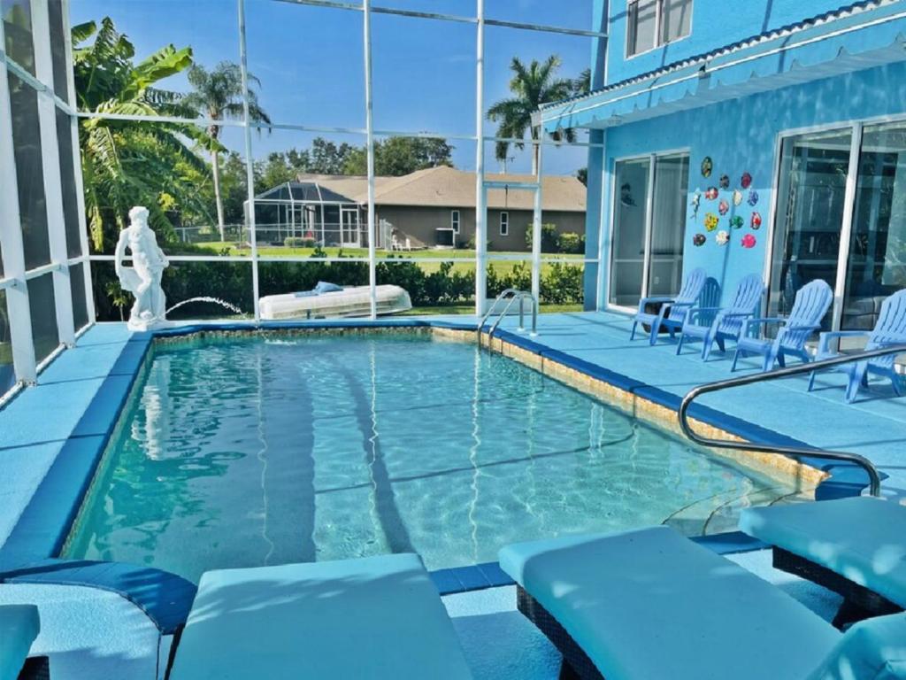 Bazén v ubytování Villa Azul, piscina, BBQ, pesca, juegos nebo v jeho okolí