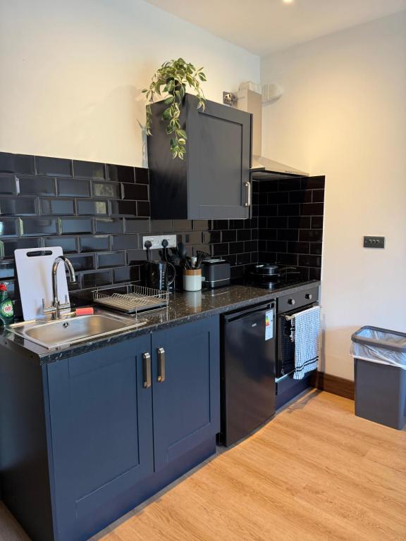 Η κουζίνα ή μικρή κουζίνα στο Globe Apartments M16