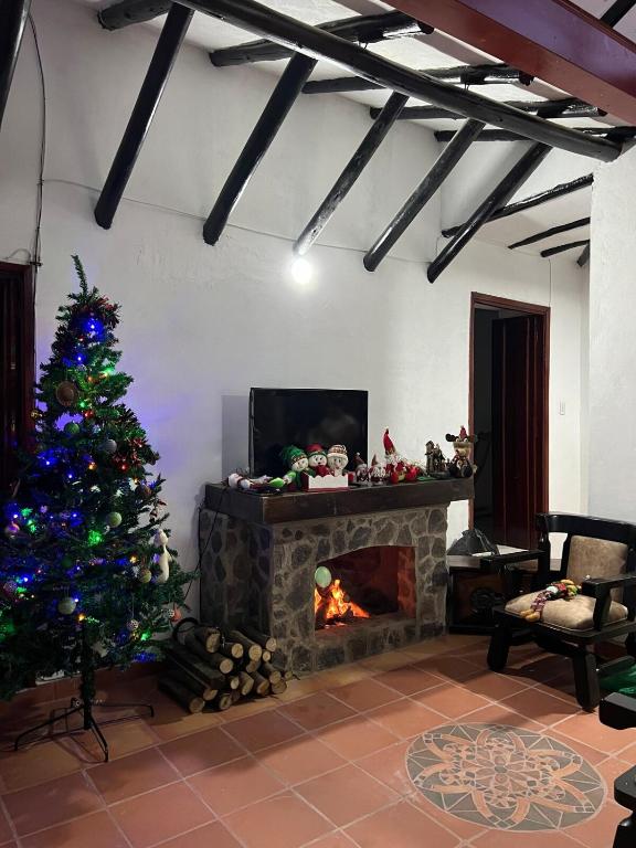 Χώρος καθιστικού στο Casa Campestre San Cipriano