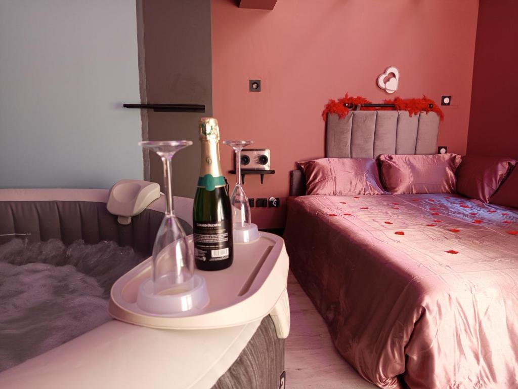 Chambre Romantique avec Spa Privé Intérieur
