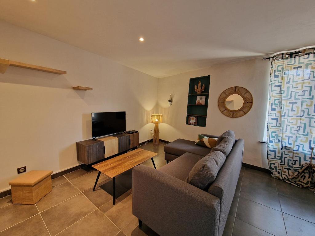 Posezení v ubytování La Glycine