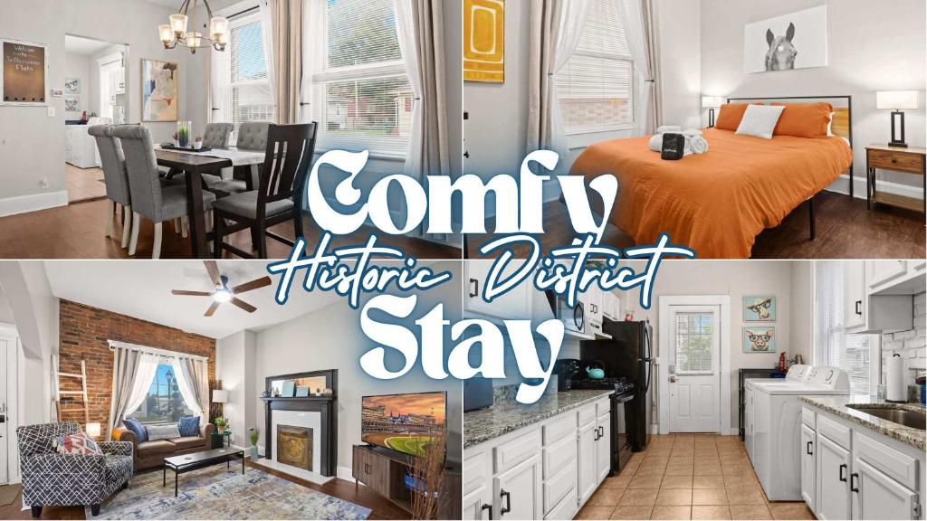 Η κουζίνα ή μικρή κουζίνα στο Stylish Home in Historic District Near Riverwalk