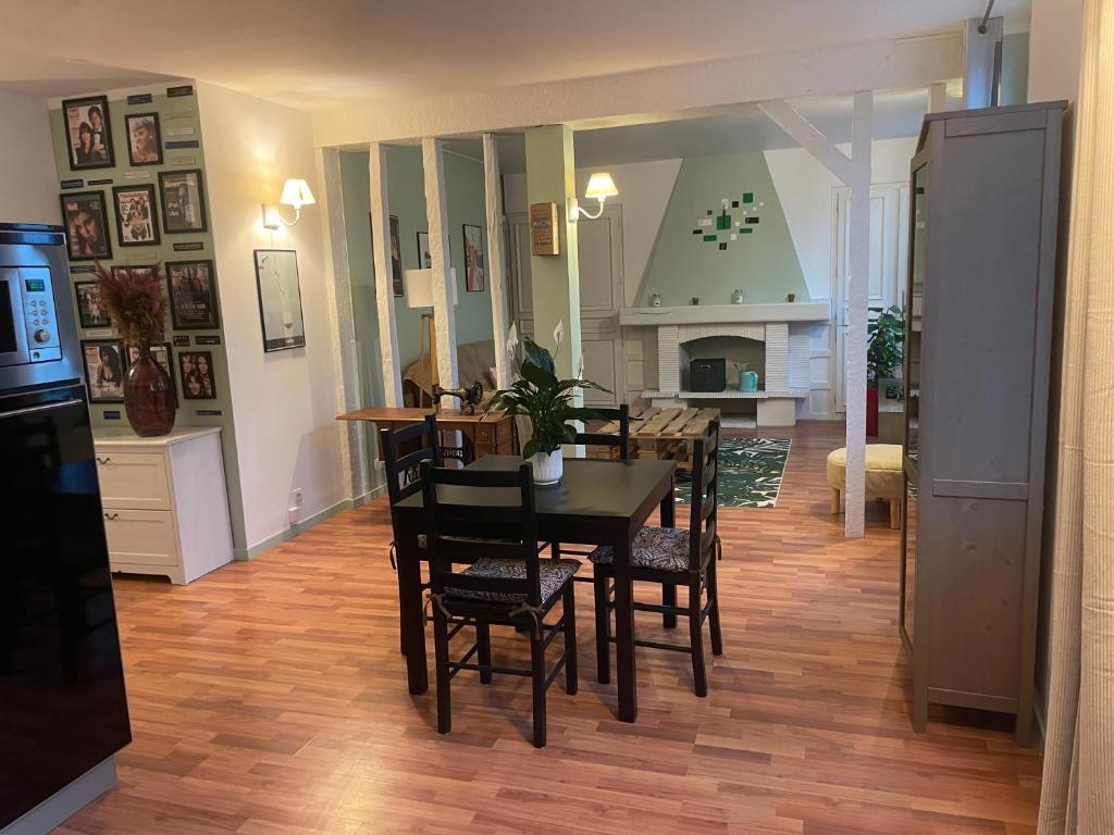 Η κουζίνα ή μικρή κουζίνα στο Appartement champenois