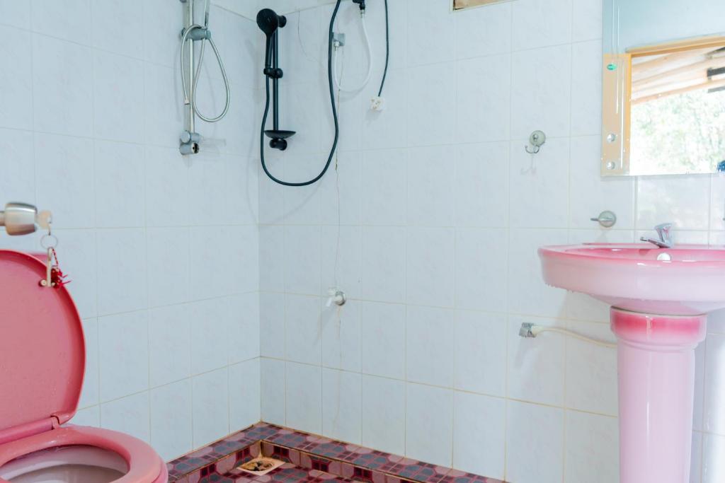 Et badeværelse på Mountain Lodge