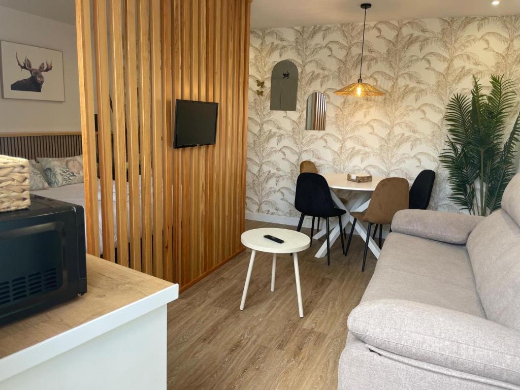 TV a/nebo společenská místnost v ubytování A Pousada do Camiño