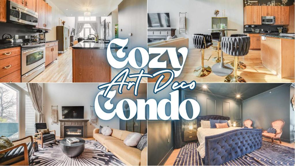 Η κουζίνα ή μικρή κουζίνα στο Modern Condo in the Vibrant NuLu District