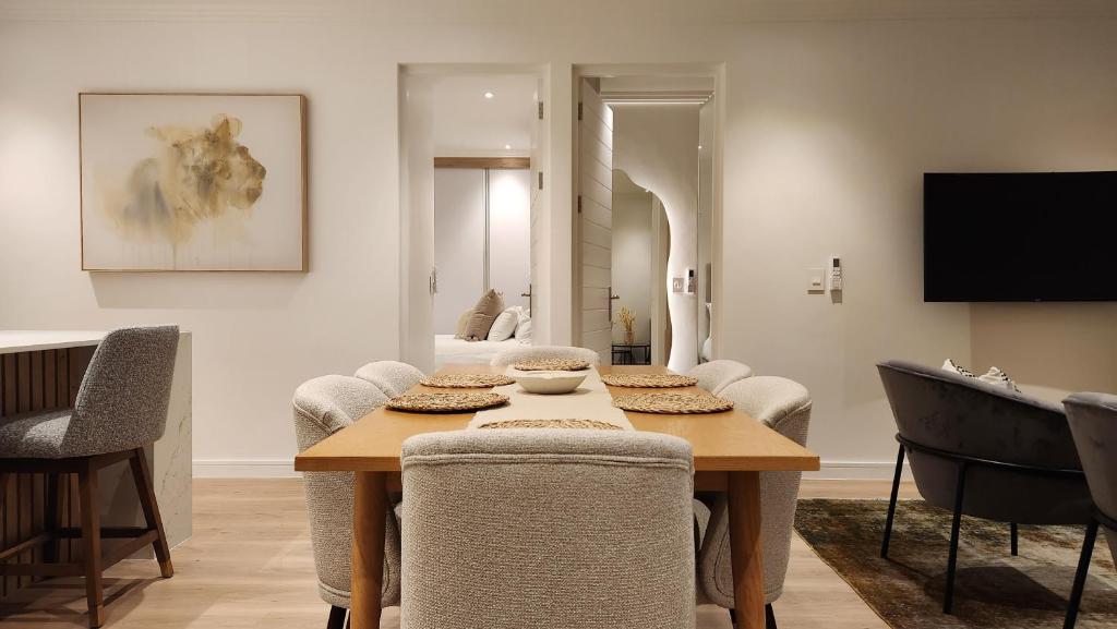 TV a/nebo společenská místnost v ubytování De Waal Grandeur Apartment