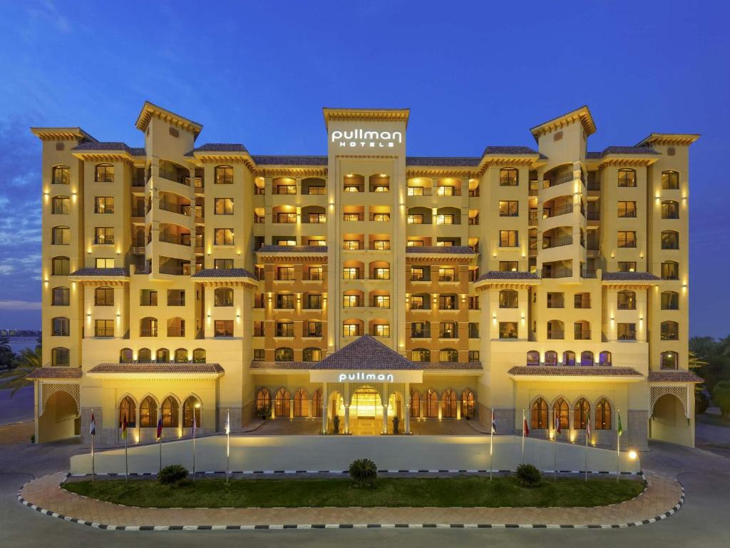 a rendering of the exterior of a hotel at Pullman Resort Al Marjan Island in Ras al Khaimah