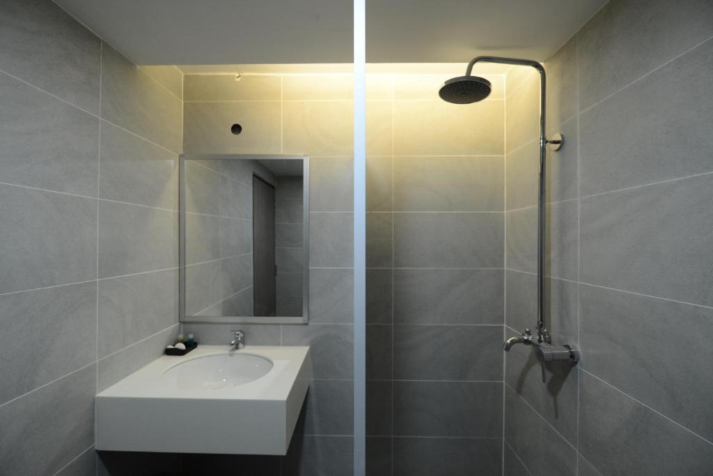 Koupelna v ubytování Samudra Hotel Kuching
