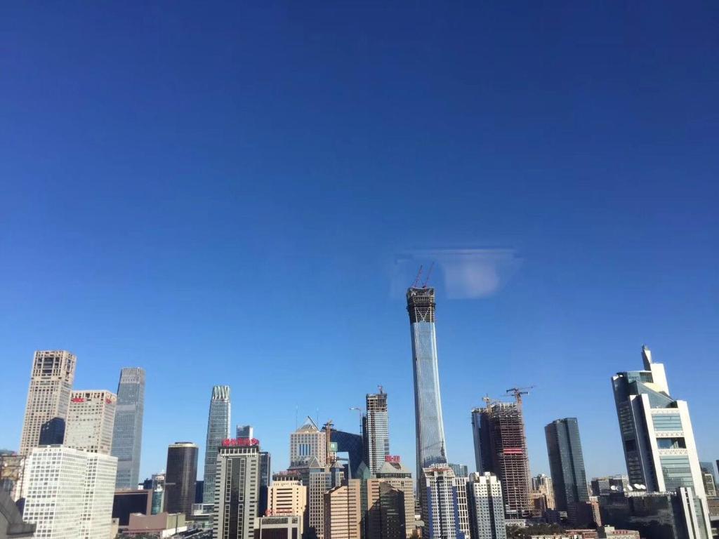 Γενική άποψη της πόλης Πεκίνο ή θέα της πόλης από  αυτό το διαμέρισμα