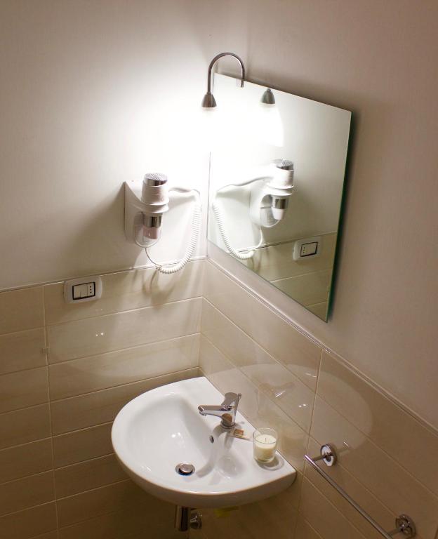 Koupelna v ubytování Terra Lucana B&B