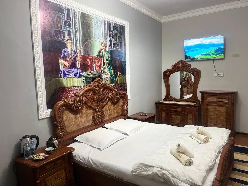 Katil atau katil-katil dalam bilik di Guest hause ZARIN
