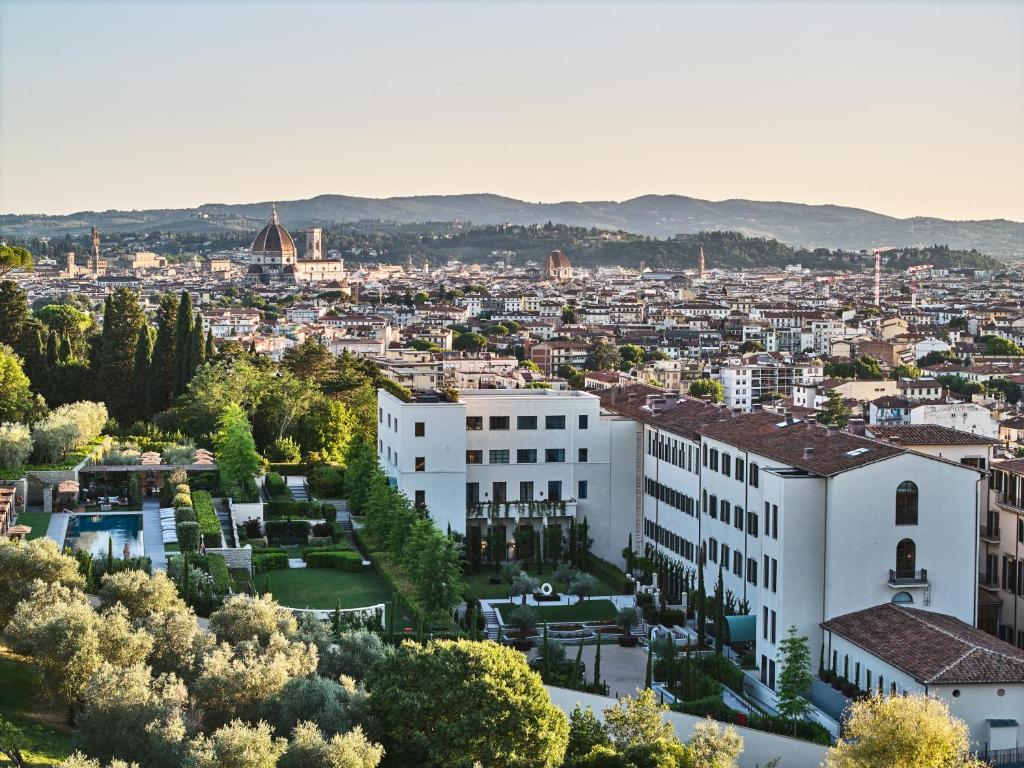 a view of a city from a building at Collegio alla Querce, Auberge Collection in Florence