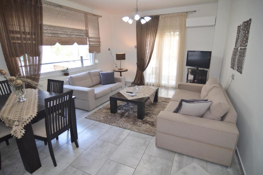 Χώρος καθιστικού στο Dimitras Kalithea