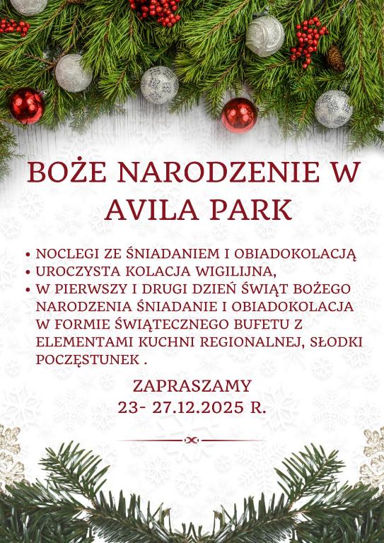 Una invitación navideña a un parque navideño de Mozambique en Avila Park & SPA, en Dziwnówek