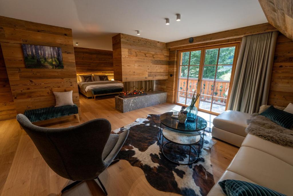 Χώρος καθιστικού στο Jakobs Lodge