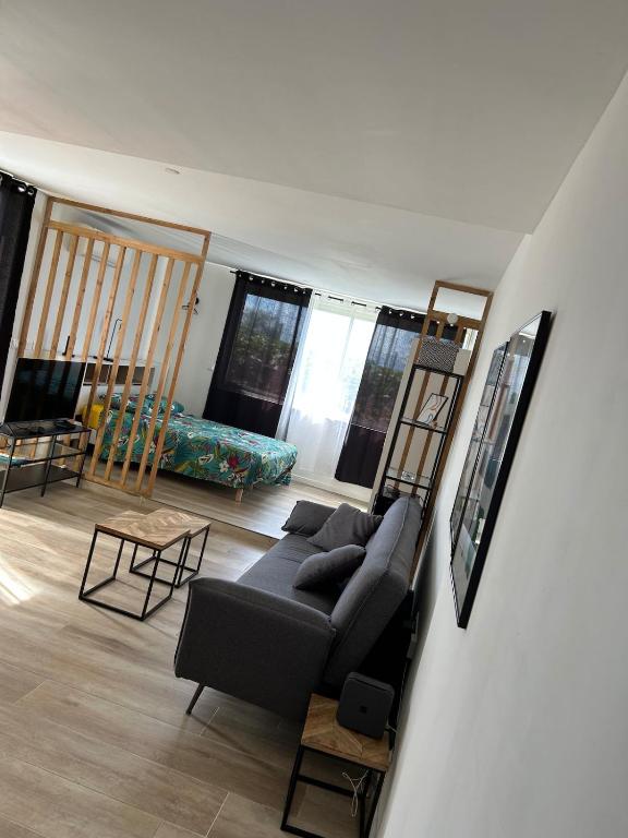 Posezení v ubytování Beachfront Studio